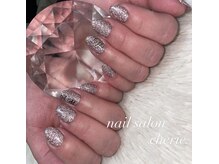 シェリー(cherie)/ピンクフラッシュで春ネイル