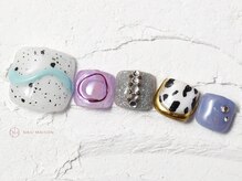 ネイルメゾン 池袋店(NAIL MAISON)/ダルメシアンレオパード￥11000