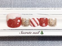 スエルテ ネイルサロン 北千住店/フットクリスマスネイル ¥9200