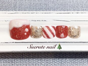 スエルテ ネイルサロン 北千住店/フットクリスマスネイル ¥9200