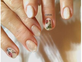 水彩薔薇アート