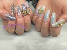 アン ジョーヌドラゴ/【ロングネイル】アシメネイル