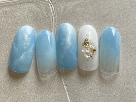 明るめブルーニュアンス