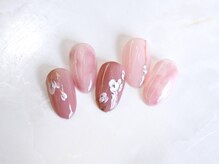 ルシェルアイ/和柄フラワー☆くすみニュアンス