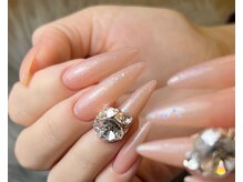 ワンホン風ちゅるんネイル