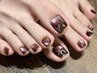 【foot】★持ち込み♪親指(アート2本)×マグネットシンプルデザイン¥7980