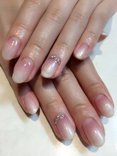 ネイルサロン ビアン(Nail Salon bian)/カラーグラデーション＋ストーン