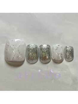 アルティノ ネイル ガーデン(altino nail garden)/*foot*大理石デザイン