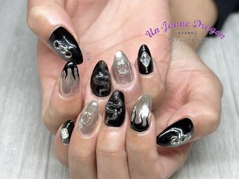 アン ジョーヌドラゴ/【自爪ネイル】ブラックネイル