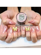 アイネイルデザイナーフジイ(Fujii)/ピンクマグネットネイル