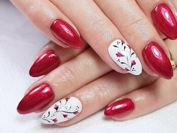 手書きフラワーアート