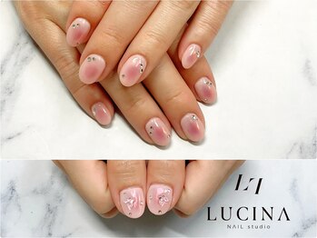 ネイルスタジオ ルキナ(LUCINA)/c-240 大人可愛いチークネイル