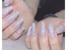 ラベンダーフラッシュネイル