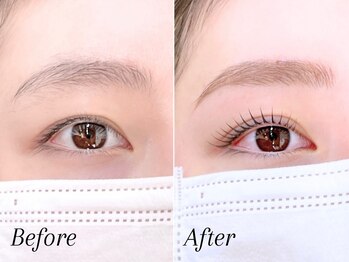 ミーナ 水ヶ江店(mina)/アイブロウWAX＋まつ毛パーマ上