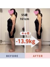 ナチュールフィット 宝塚店(Natur Fit)/161cm　55歳　－13.9kg達成！
