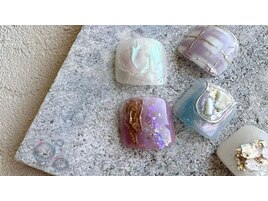 フット　親指アート　新規￥8000