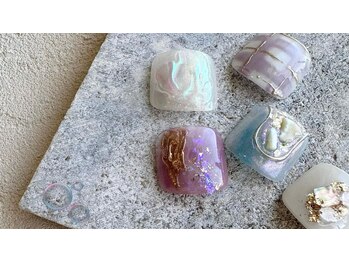 モーイブルップ 梅田店(mooi beloep)/フット 親指アート 新規¥8000