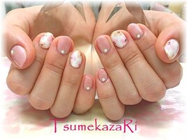 ★ピンクベージュ ＆ フラワー★