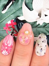 カラーズ 浜松店(colors)/押し花ドーム×レトロ柄(^o^)