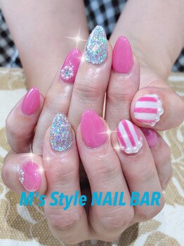 エムズスタイル ネイルバー(M's Style NAIL BAR)/ショートスカルプ付け放題♪