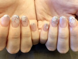 パープル×雪の結晶