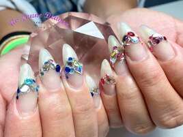 【ロングネイル】オーロラネイル