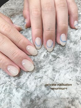 プライベート ネイルサロン マーマ(murmur)/ちぐはぐネイル
