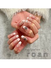 ロアンネイル(roan nail)/フレンチ×クロムパーツ