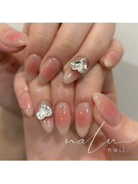 マグネットネイルグラデーション