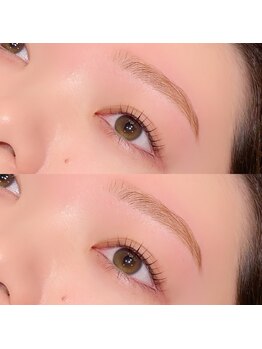 エルメ バイ クイーンズ(herme by QUEENS)/美眉wax+まつげパーマ