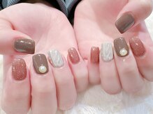 ラルネイル 大宮(Lull. nail)/#ニットネイル#ガーリーネイル