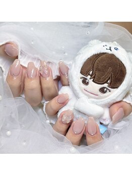 ピョルネイル 流山おおたかの森(Byeol Nail)/#リボン#シンプルデザイン