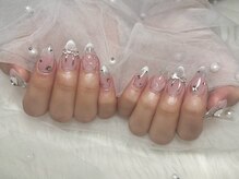 プティ アイビューティ 京橋店(peTiT eyebeauty)/キルティングネイル　リボン