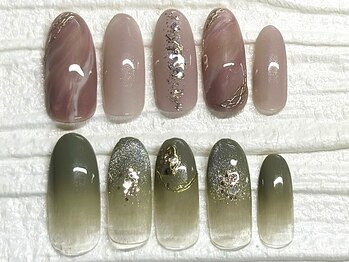 キャンアイドレッシー 博多店(Can I Dressy)の写真/リーズナブルにオシャレを♪ワンカラー¥3500/カラグラ¥3500/フレンチラメライン込¥4000♪写真は¥4000☆