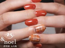 ノエル(Noel)/秋冬チェック柄ネイル