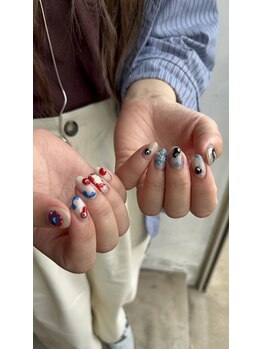 ホワイト ルシェ(WHITE×luce)/持ち込み/ミャクミャク/ネイル