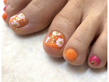 アプリコットネイル(apricot nail)/フットデザインし放題