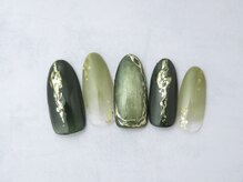 サロン ド リリー(Salon de Lily)/グリーンのニュアンスネイル
