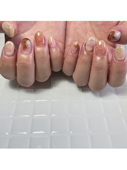 プリュネ(Prune)/ブラウン/ちゅるんネイル