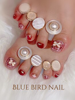 ブルーバードネイル(Blue bird nail)/ツイードネイル