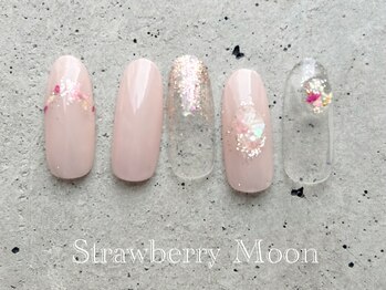 サロンストロベリームーン(Salon Strawberry Moon)/springネイル ¥7980