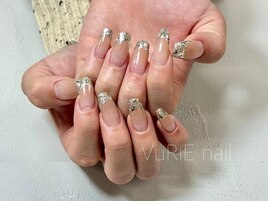 グラデーション×ガラスフレンチ