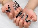 ブラックアートネイル
