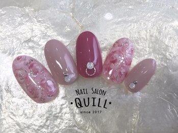 ネイルサロン クイル(QUILL)/5月バラアート(1)