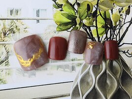 ニュアンスミラーフットネイル