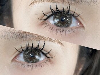 ロビンアイズ 小倉(ROBIN EYES)の写真/【中顔面短縮★】エクステ&下まつげパーマで上下ぱっちりに◎下まつげパーマもsetで叶う小顔効果♪
