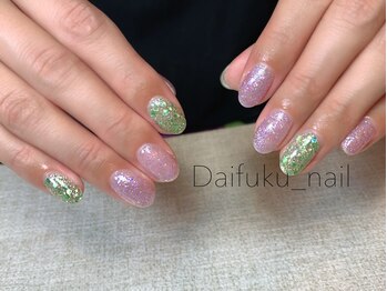 ダイフクネイルズ(Daifuku nails)/ラメネイル
