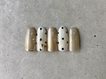 ニアウネイル(niau nail.)/Autumn dot nail