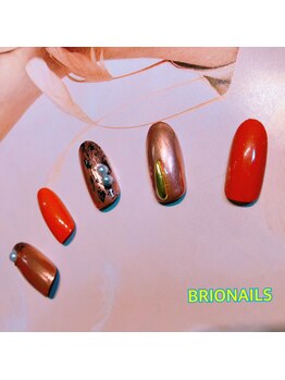 ブリオ ネイルズ(Nail BRIO NAILS)/copper brown ミラー