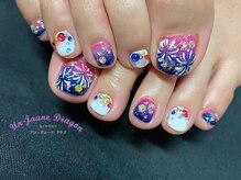 アン ジョーヌドラゴ/【フットネイル】手書きアート